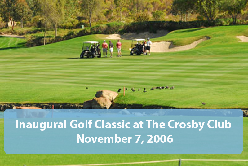 Inaugural Golf Classic at The Crosby Club, November 7, 2006