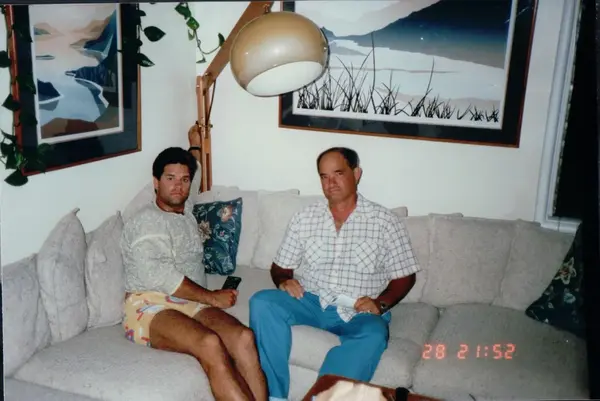 Mario R. Alvarez, Sr. relaxing at home